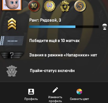 💎 Prime CS2 | 🏆 Ранг 3 | 🕒 19 годин — Готовий до змагань!