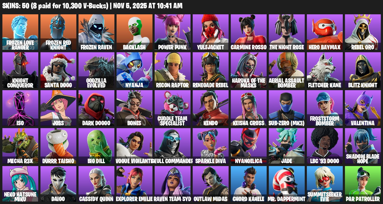 🎨 50 skins | 🌟 Fortnite account