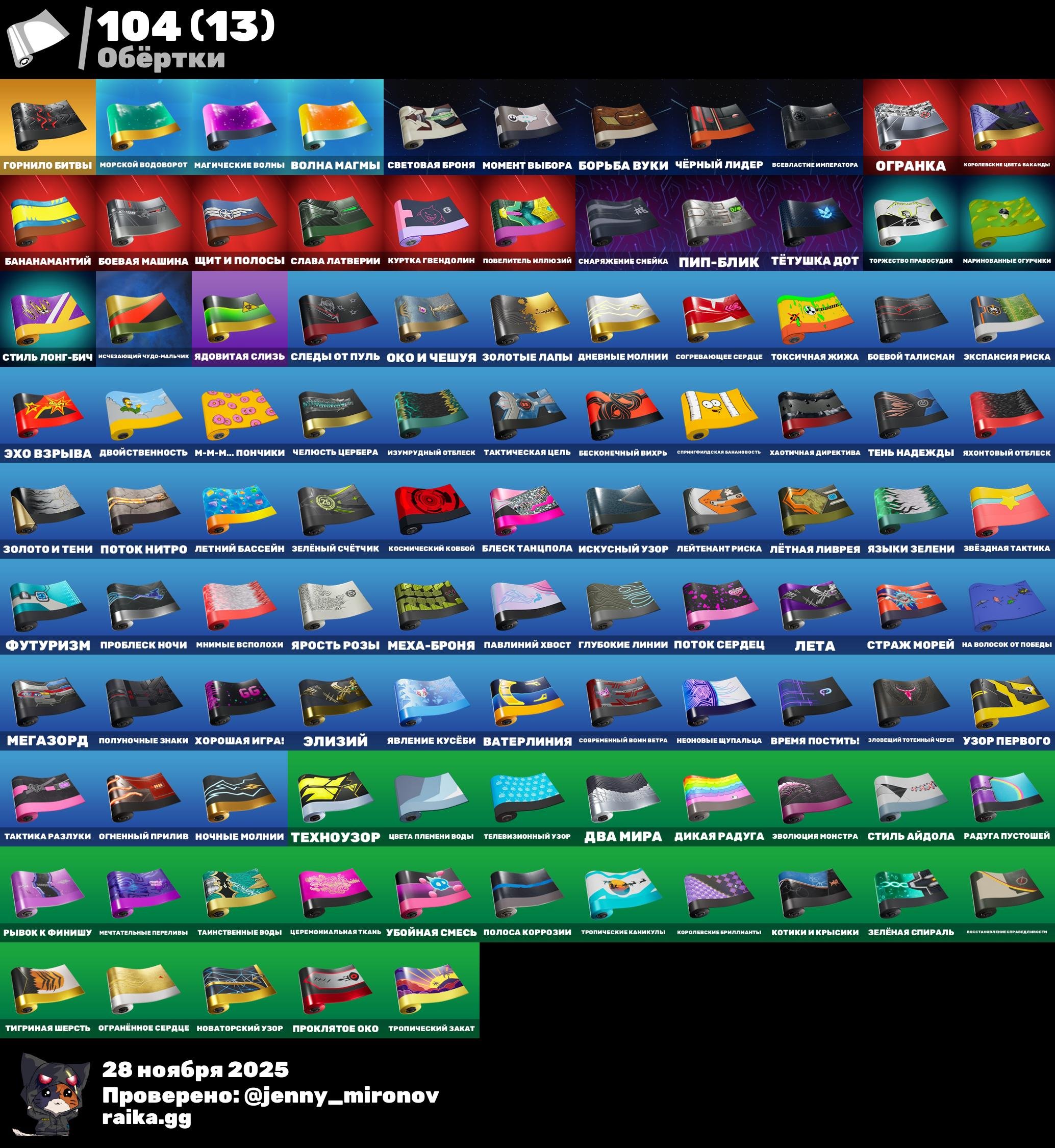 🎨 111 skins | 🌟 Fortnite account