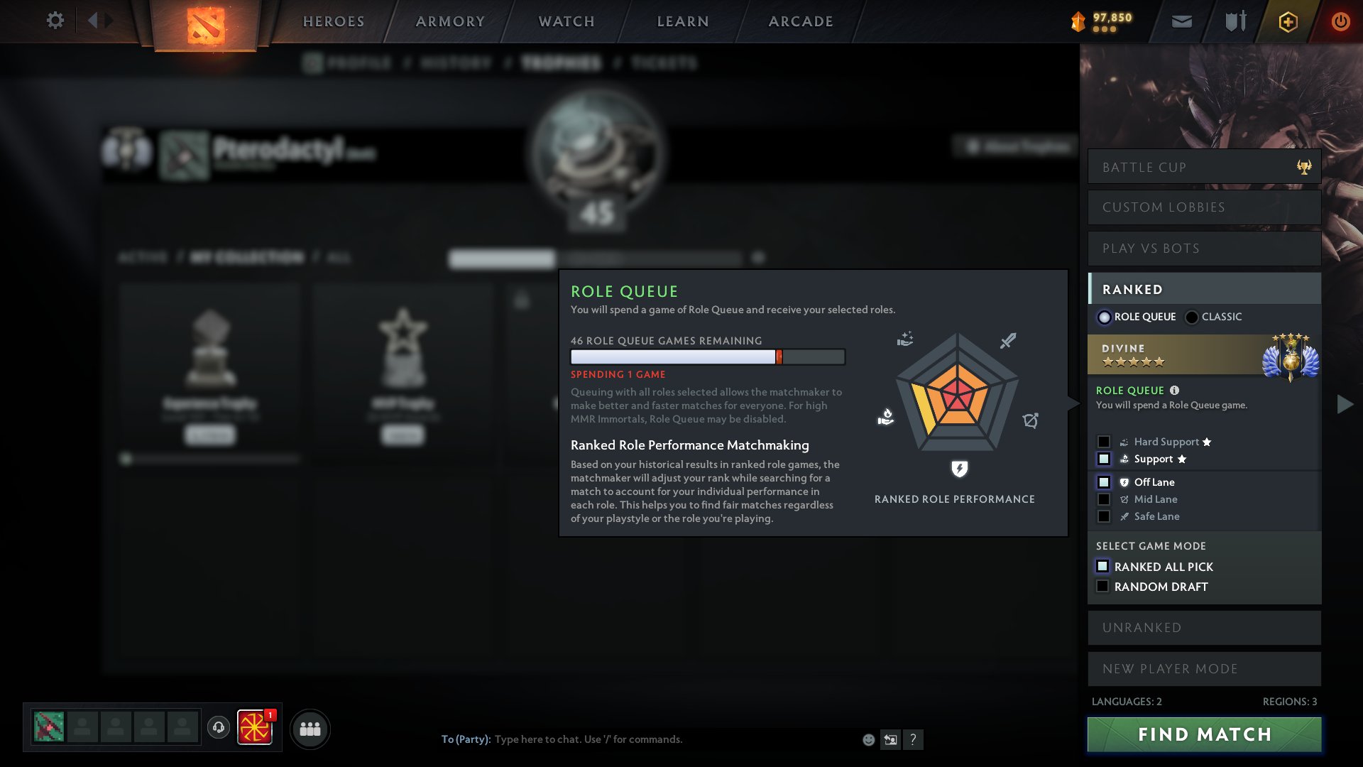 🏅 MMR 6248 | 🕒 1623 hours | 🛡 9131