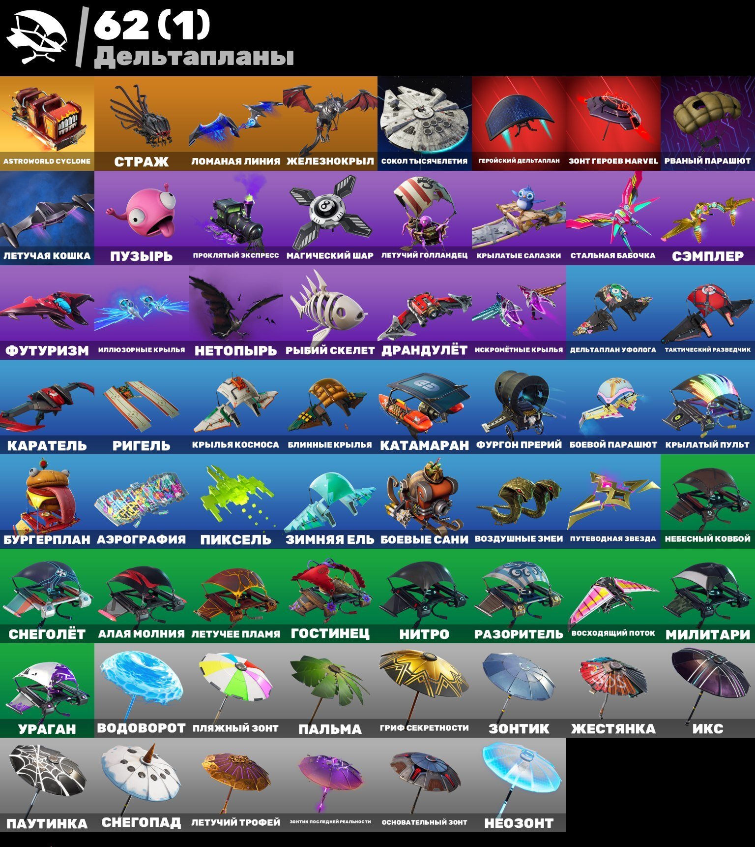 🎨 58 скинов | 🌟 Fortnite аккаунт