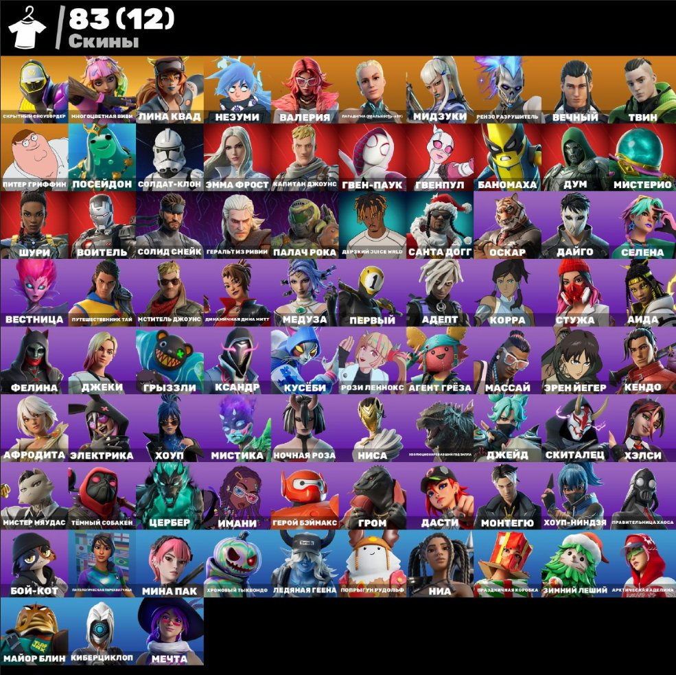 🎨 37 skins | 🌟 Fortnite account