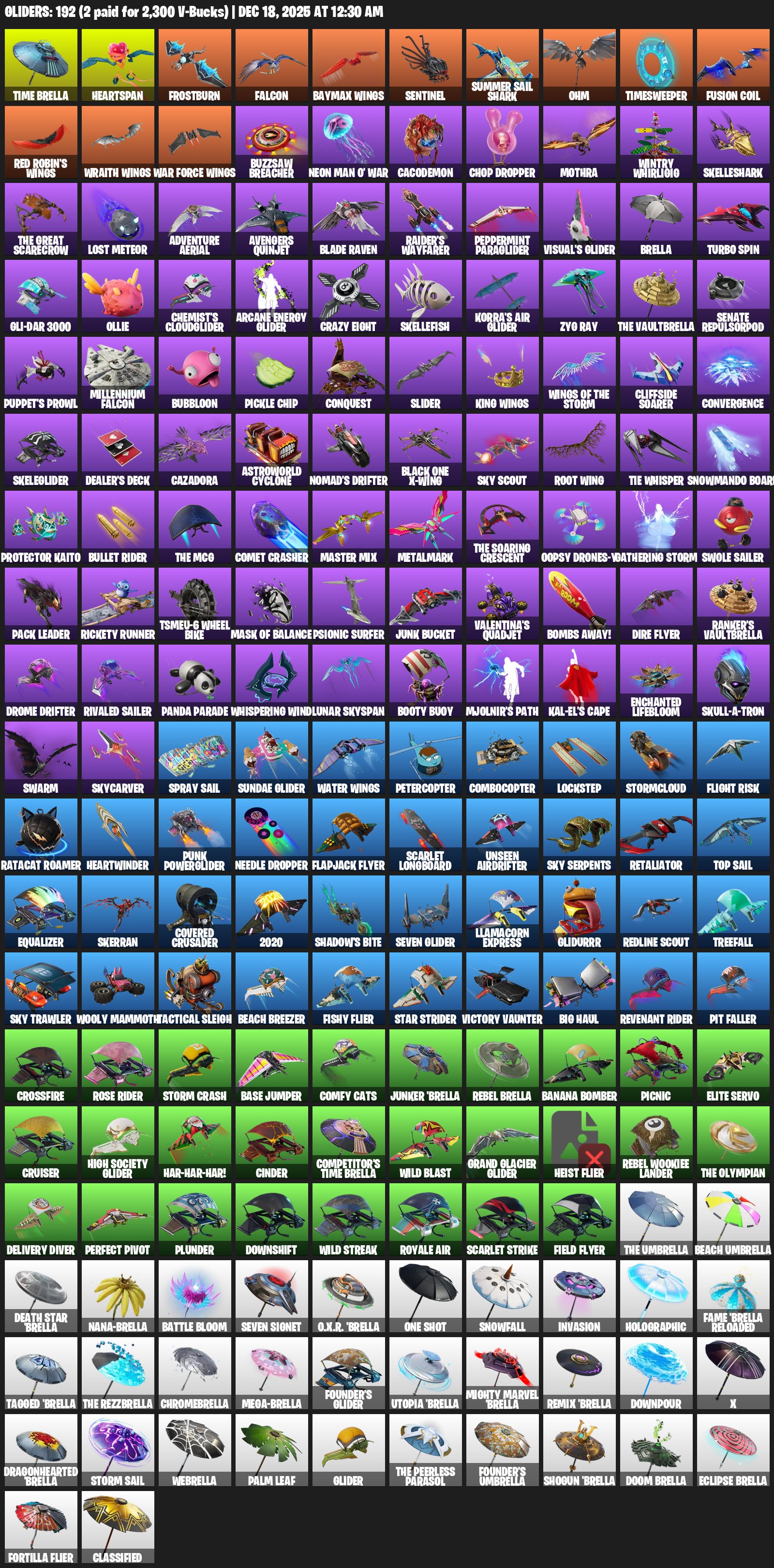 🎨 188 скинов | 🌟 Fortnite аккаунт