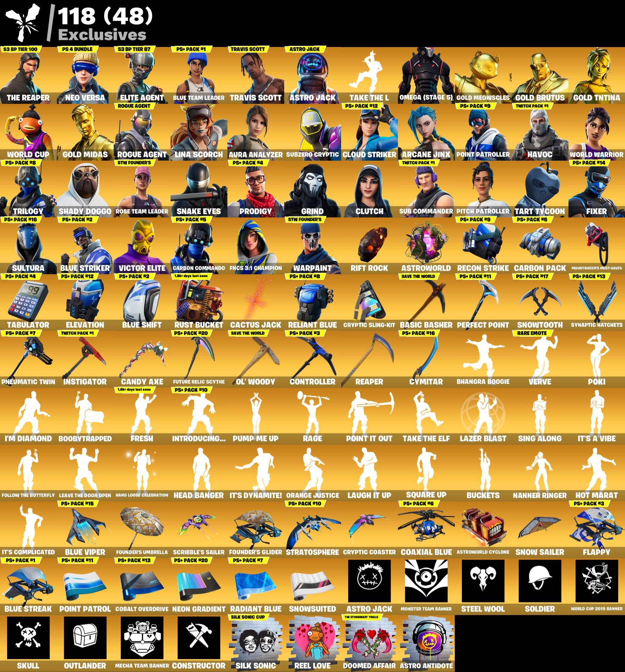 🎨 330 скинов | 🌟 Fortnite аккаунт