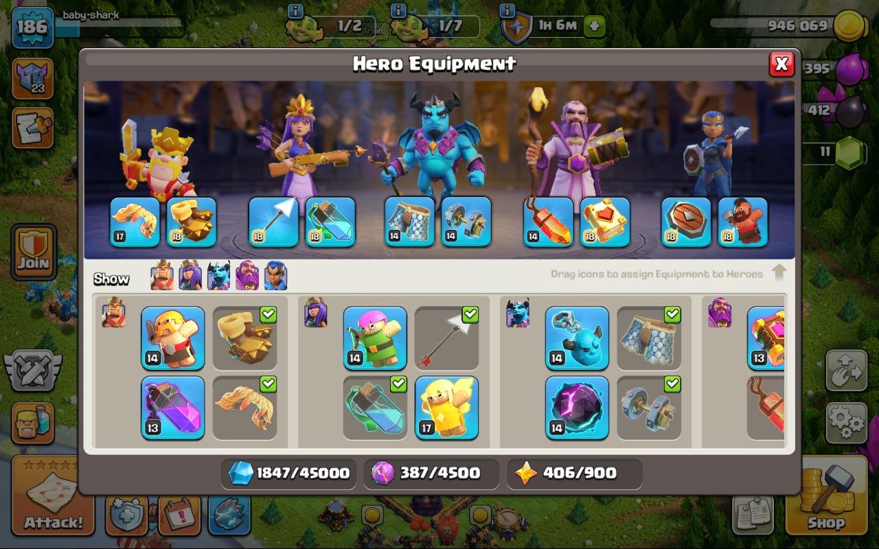 🏰 Clash of Clans акаунт | Ратуша 16 рівень | Рівень 186