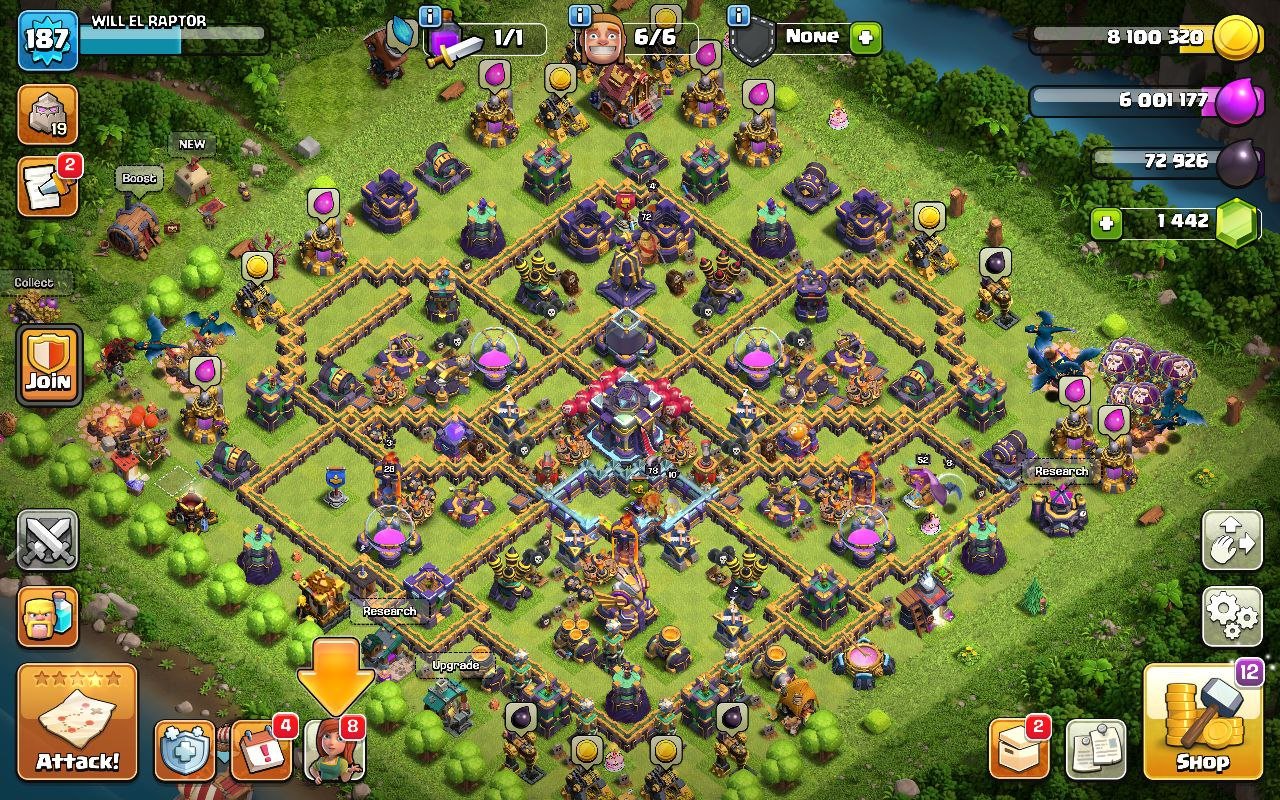 🏰 Clash of Clans акаунт | 15 ратуша | 187 рівень