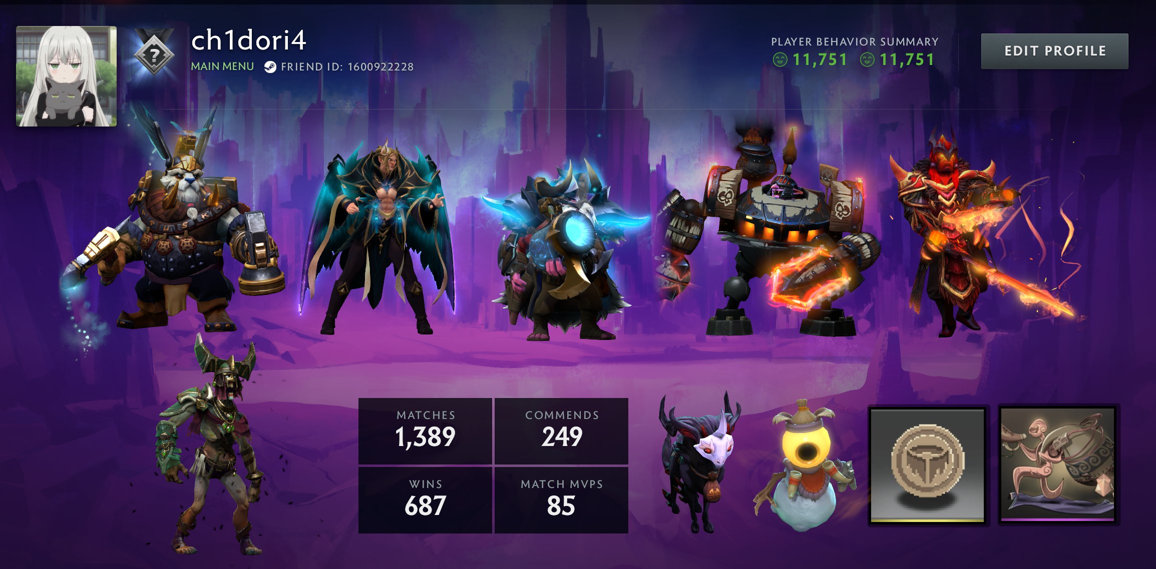 🏅 MMR 1000 | 🕒 1295 годин | 🛡 11700