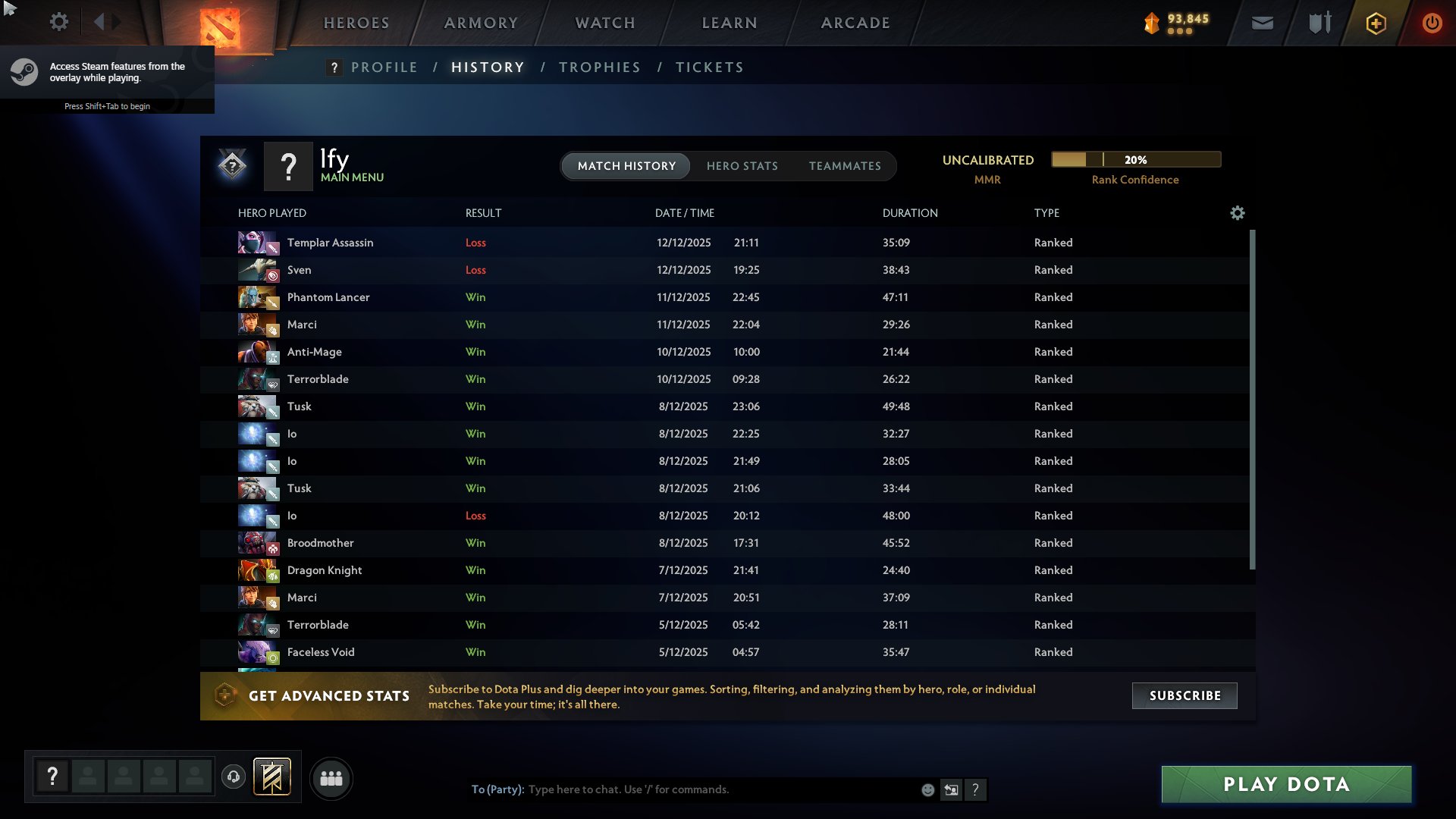 🏅 MMR 7000 | 🕒 12000 hours | 🛡  N/A