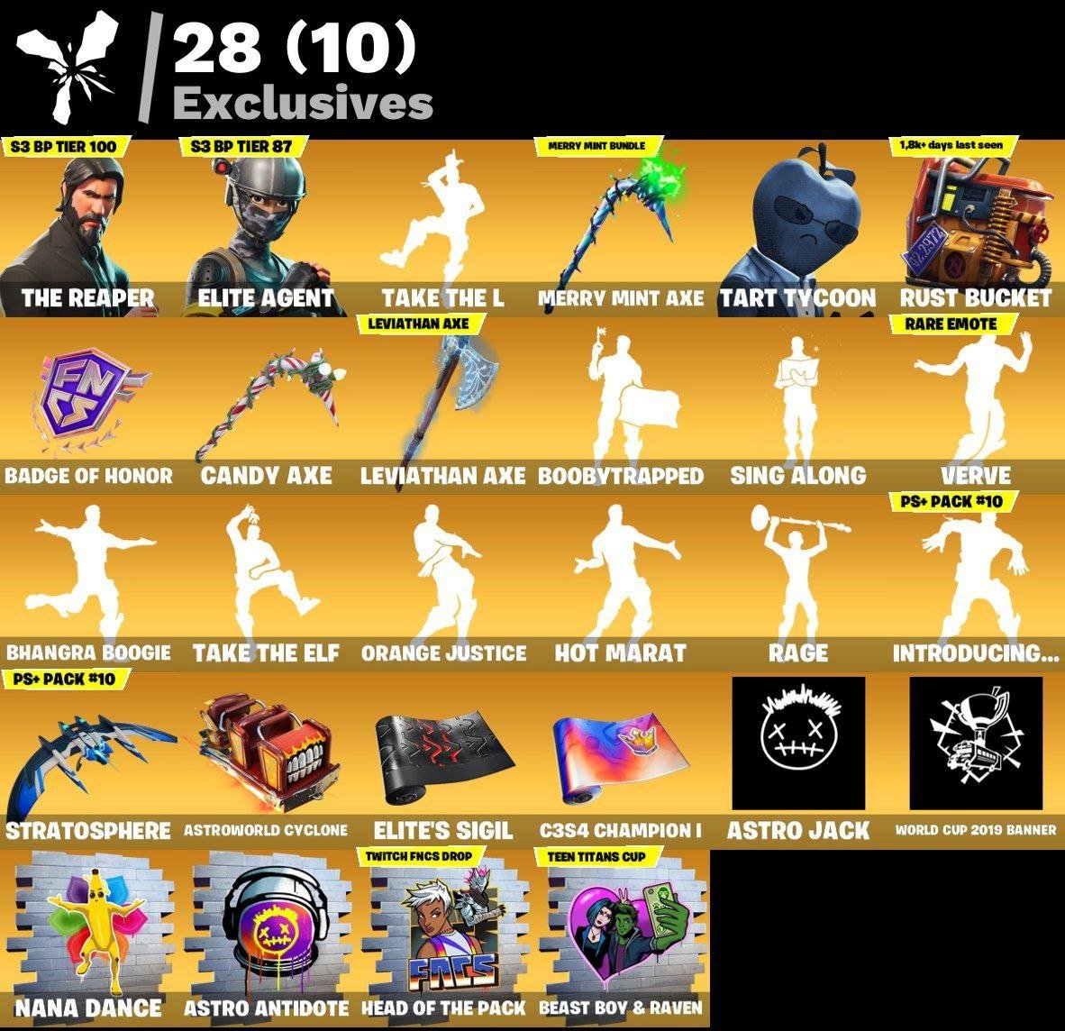 🎨 110 skins | 🌟 Fortnite account