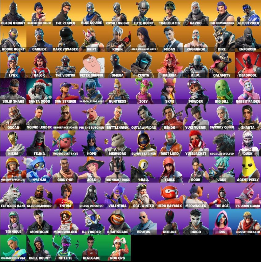 🎨 95 скинов | 🌟 Fortnite аккаунт