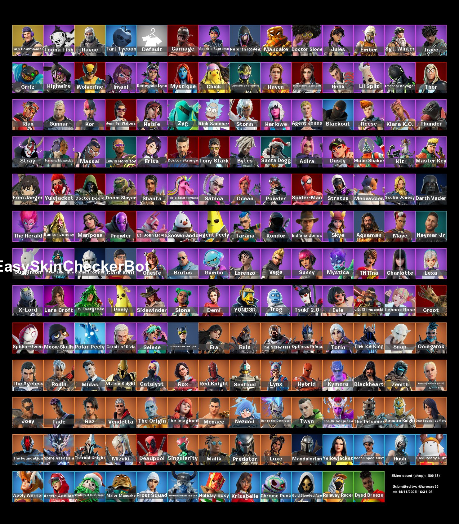 🎨 180 скінів | 🌟 Fortnite акаунт