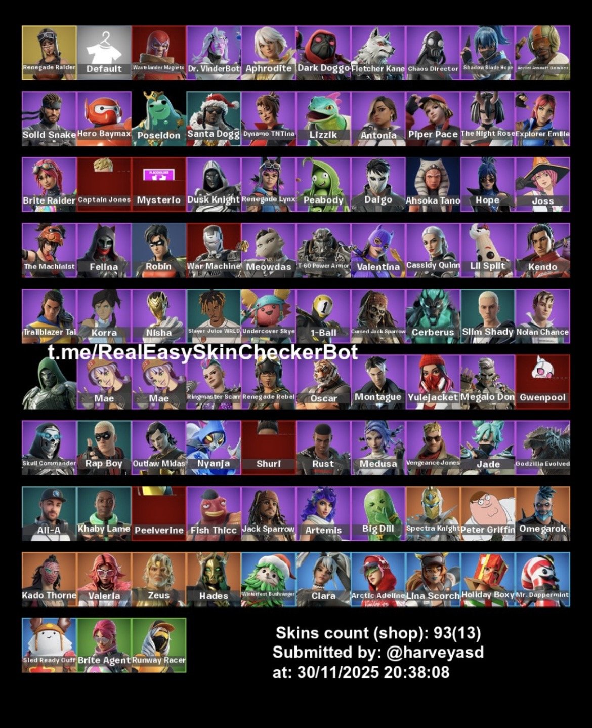 🎨 93 skins | 🌟 Fortnite account