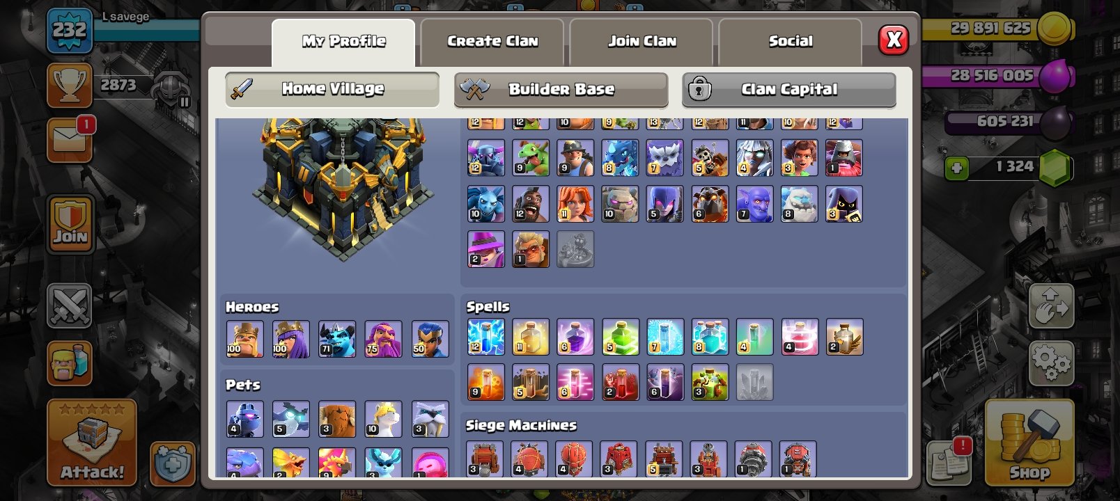 🏰 Clash of Clans акаунт | Ратуша 17 рівень | Рівень 235