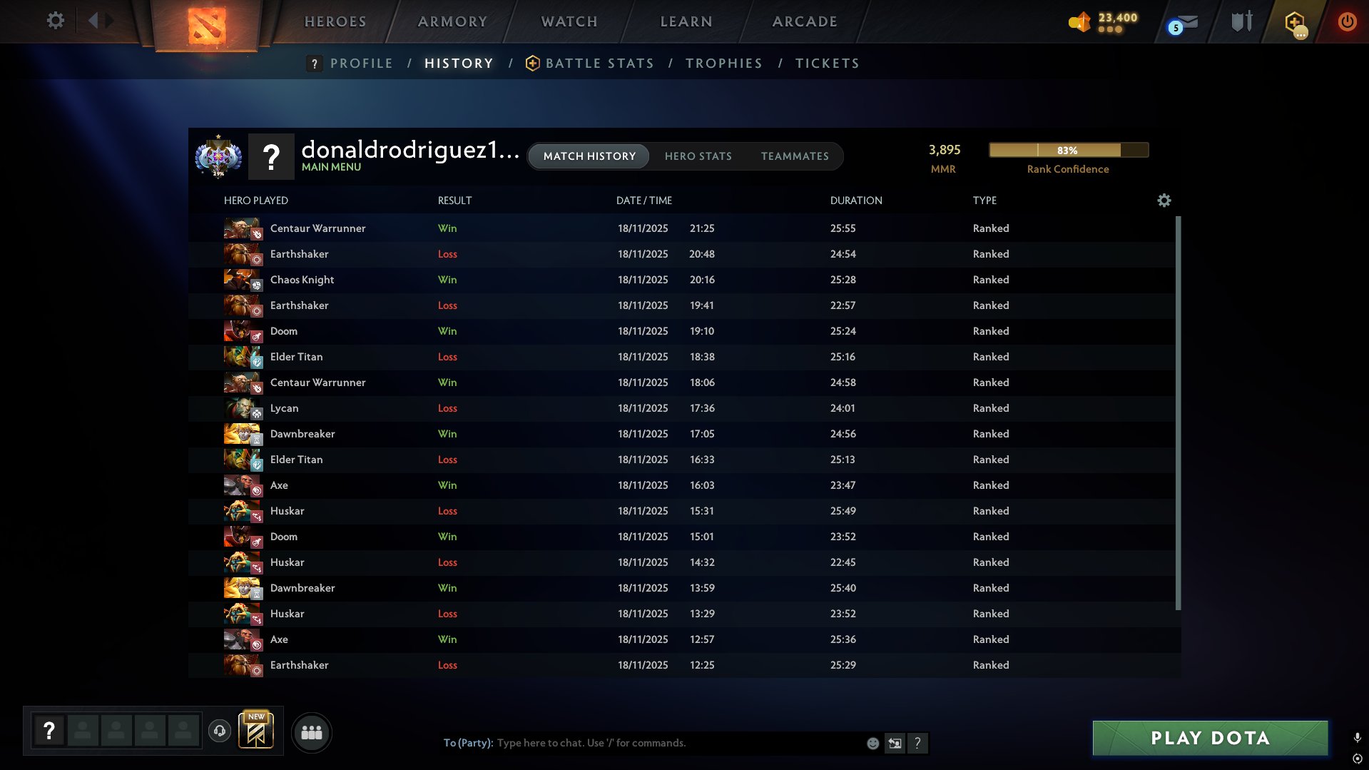 🏅 ММР 4000 | 🕒 130 годин | 🛡 10000