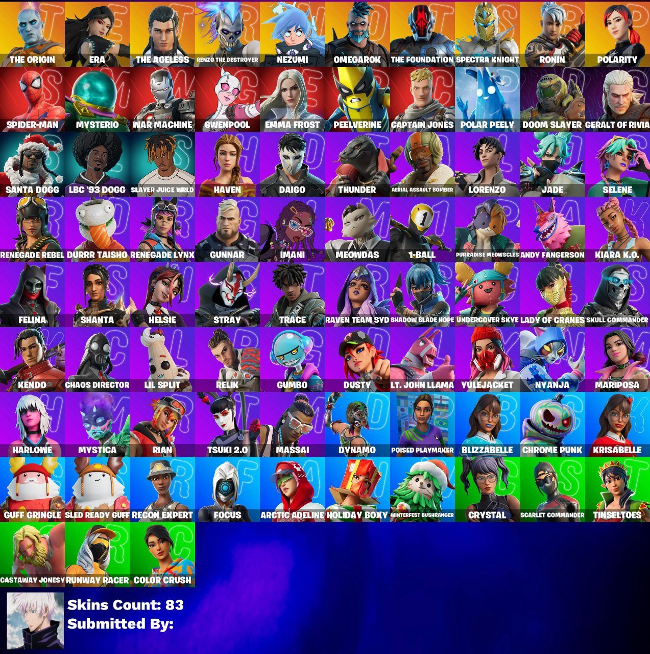 🎨 83 skins | 🌟 Fortnite account