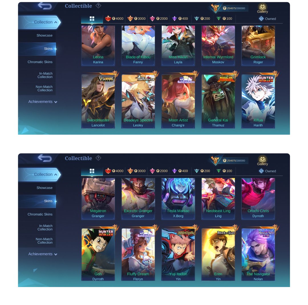 🎮 Mobile Legends акаунт | Міфічний | 130 героїв | 576 облич