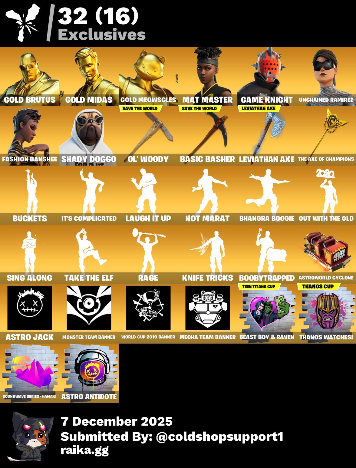 🎨 268 skins | 🌟 Fortnite account