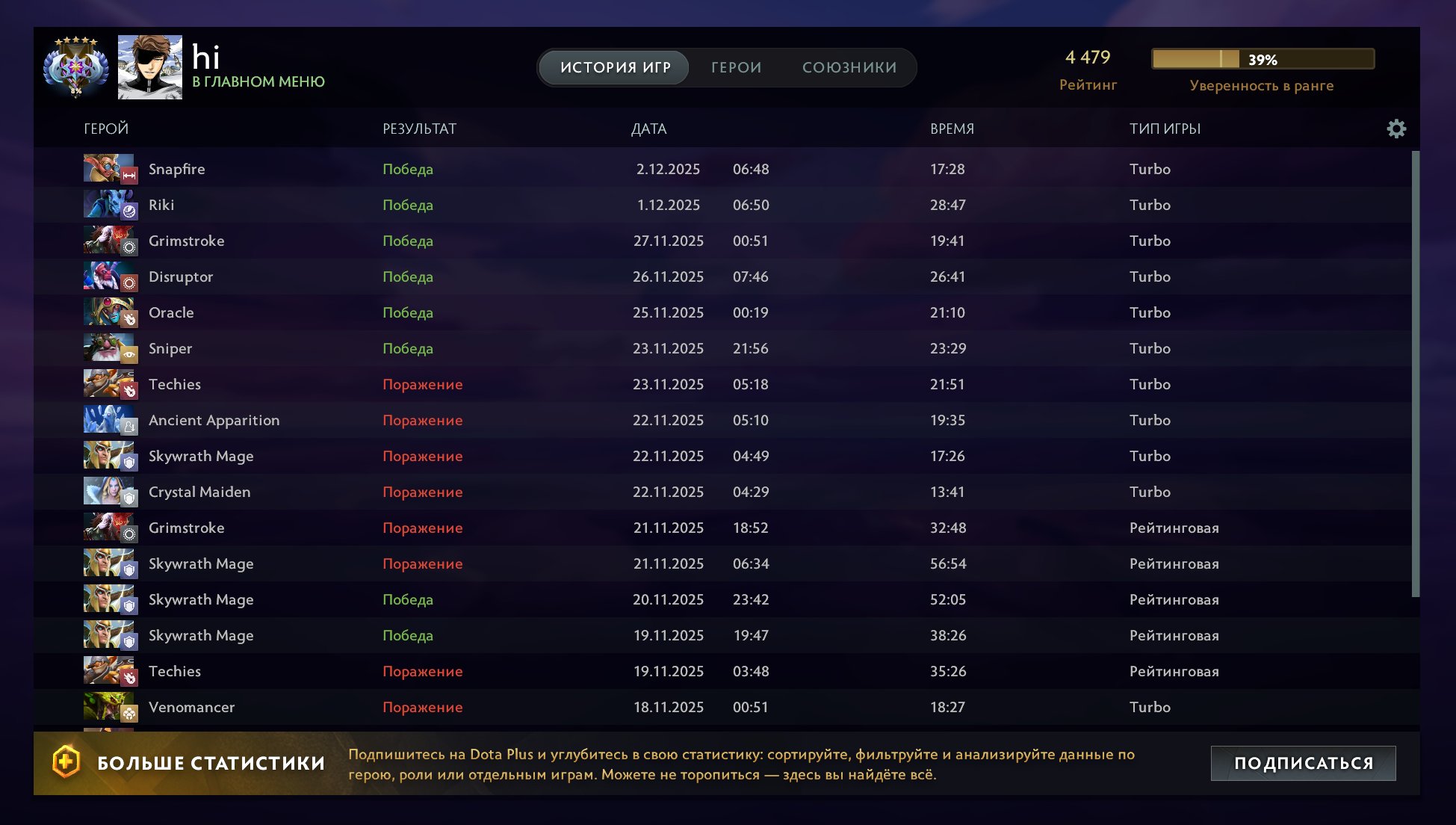 🏅 MMR 4479 | 🕒 5400 часов | 🛡 10280