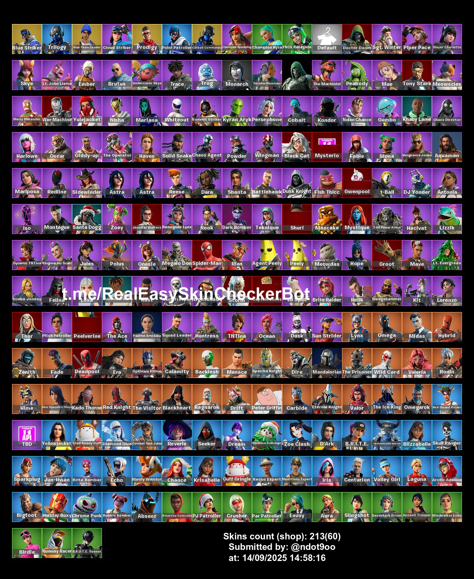 🎨 214 skins | 🌟 Fortnite account