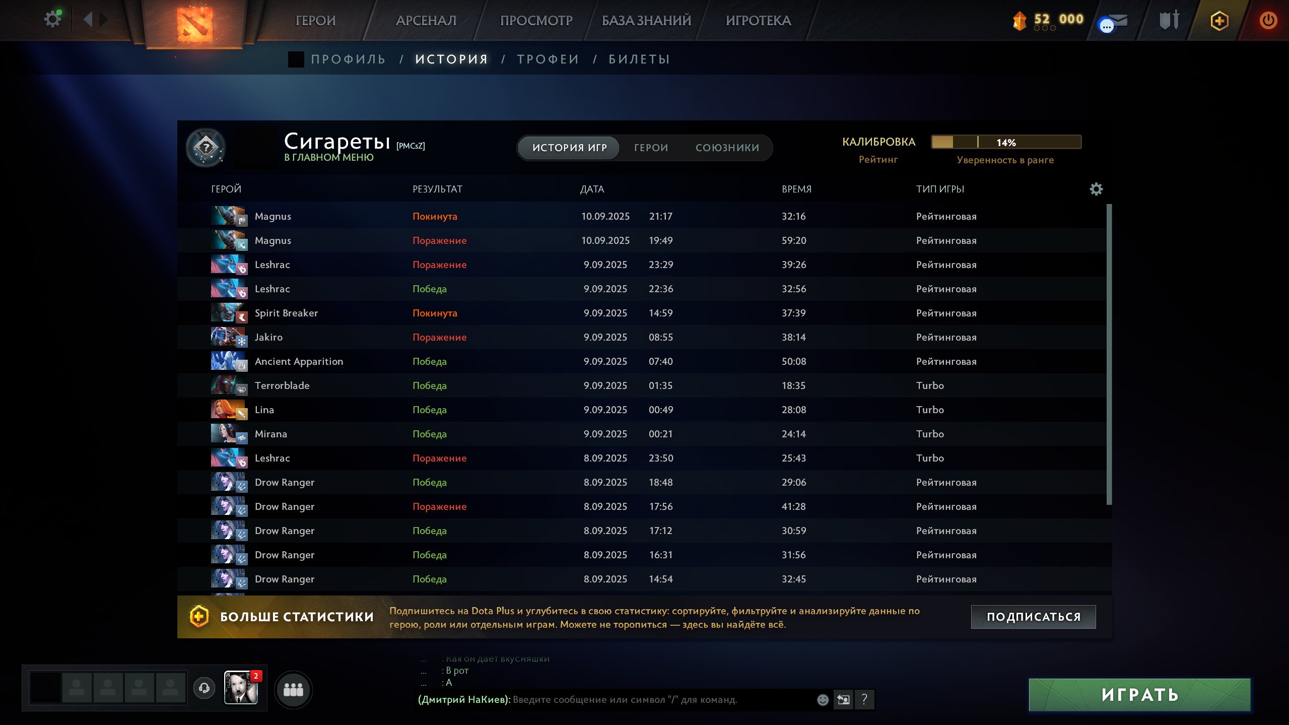 🏅 MMR 2000 | 🕒 500 годин | 🛡 10000