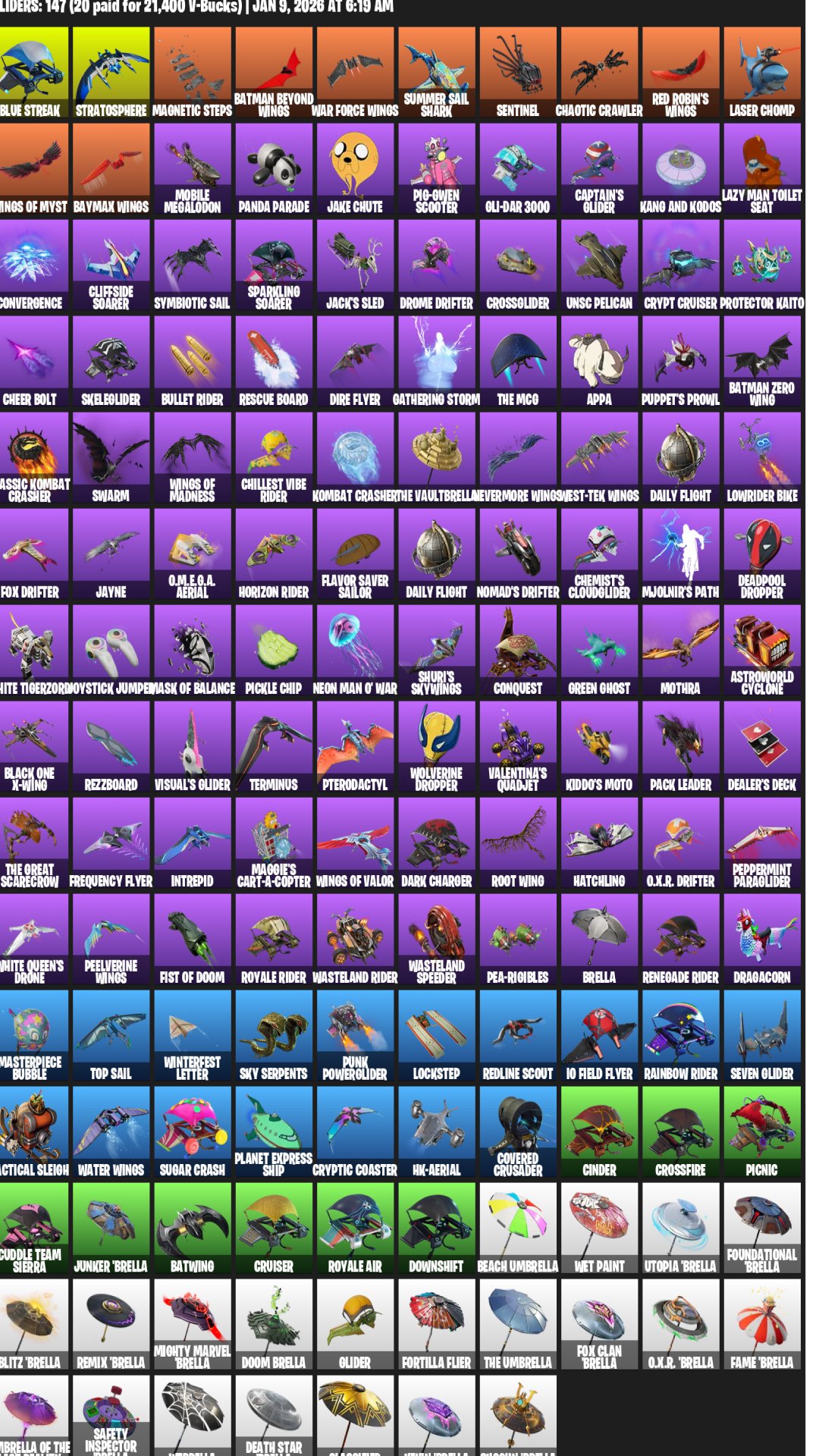 🎨 278 skins | 🌟 Fortnite account