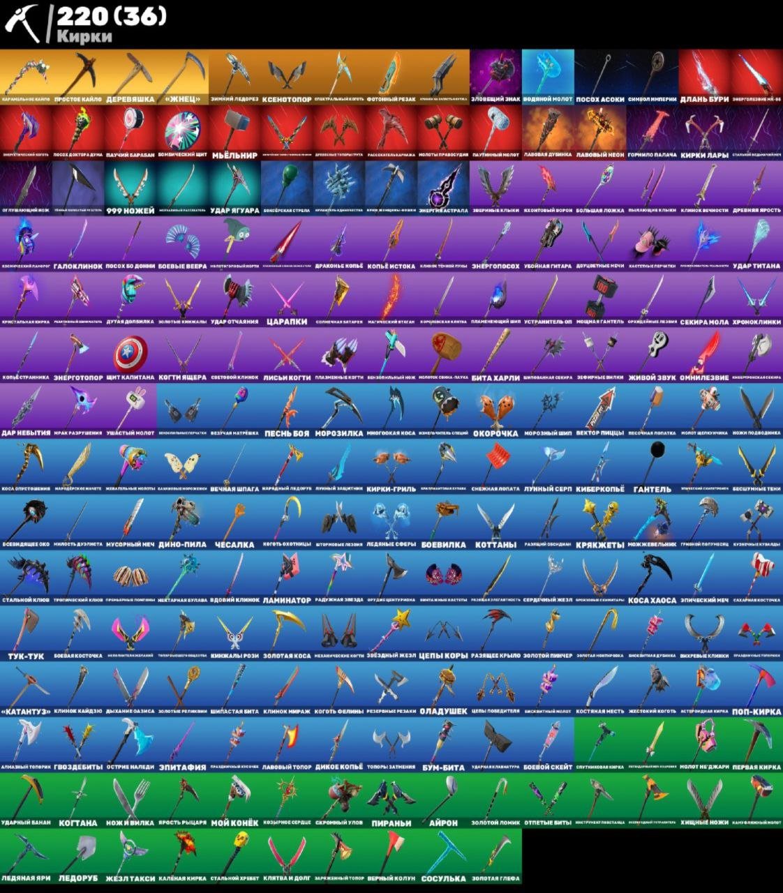 🎨 207 skins | 🌟 Fortnite account