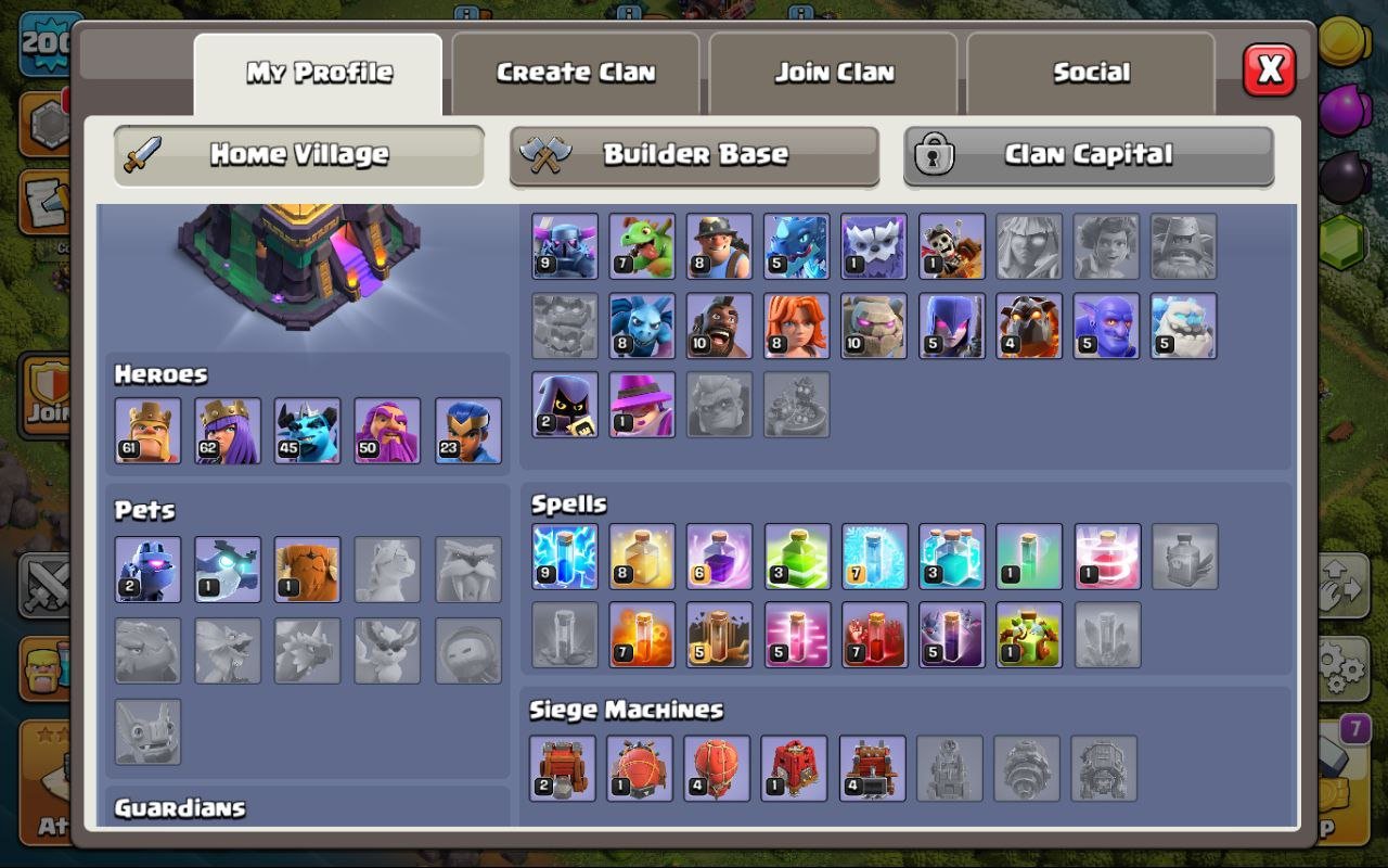 🏰 Clash of Clans акаунт | Ратуша 14 рівень | Рівень 200