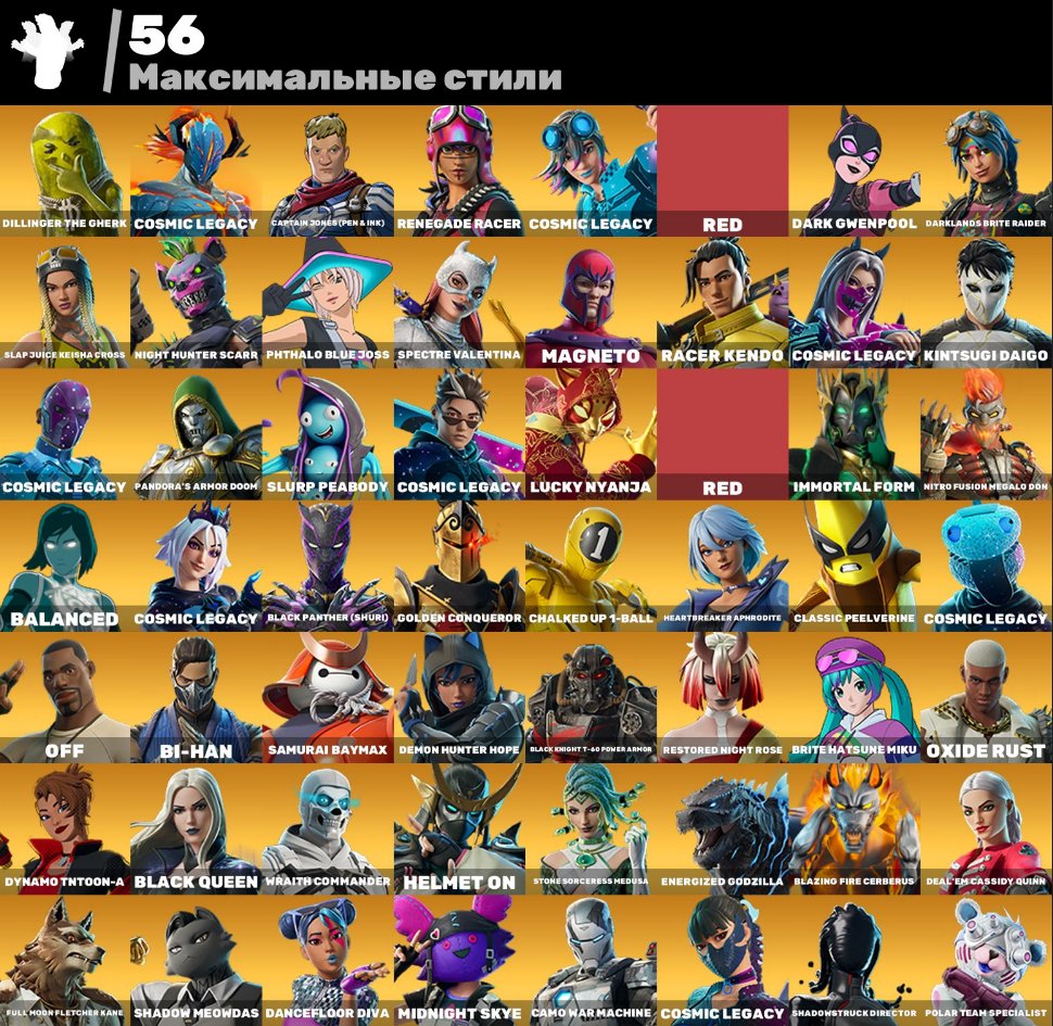 🎨 261 skins | 🌟 Fortnite account