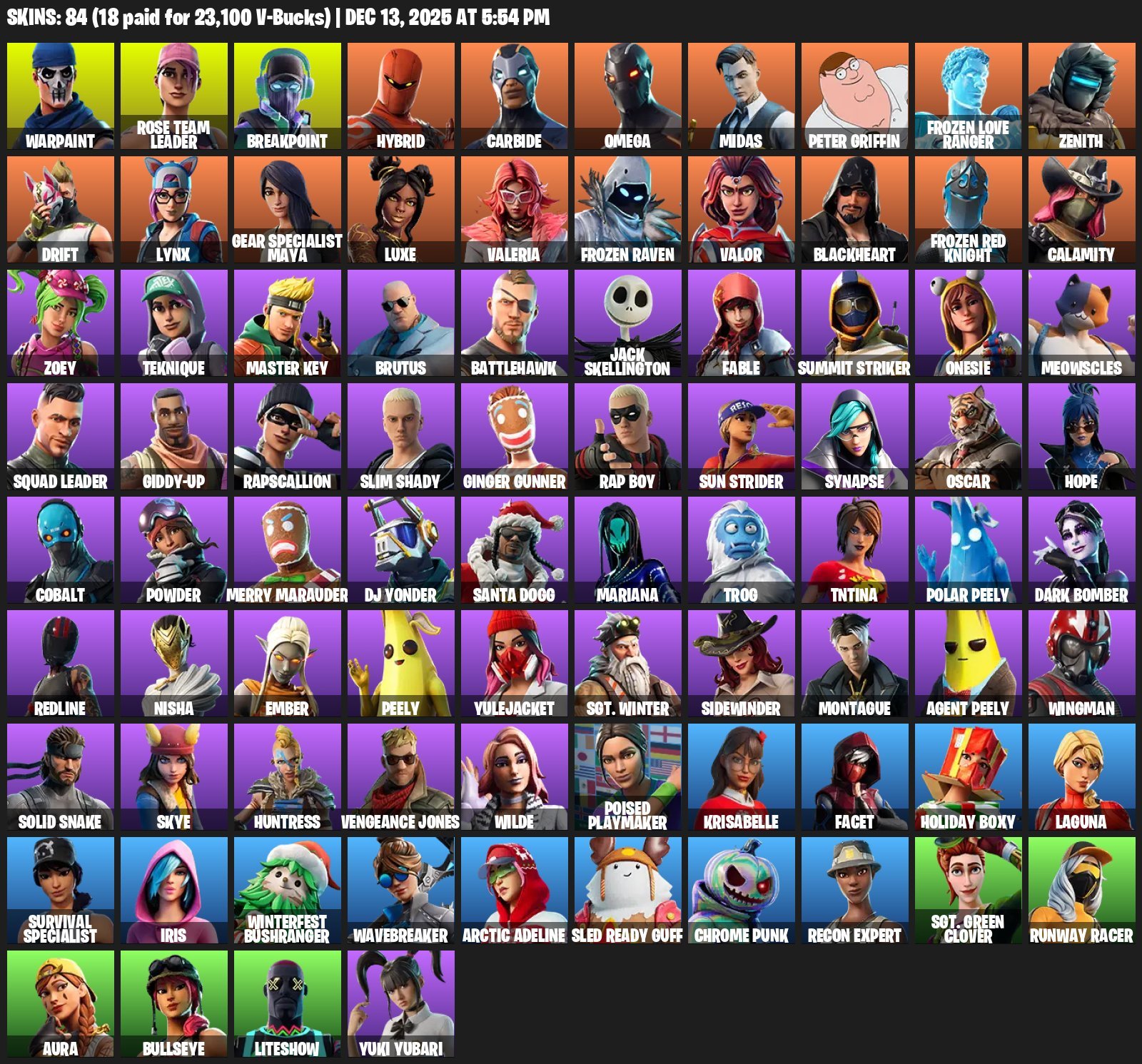 🎨 71 скін | 🌟 Fortnite акаунт