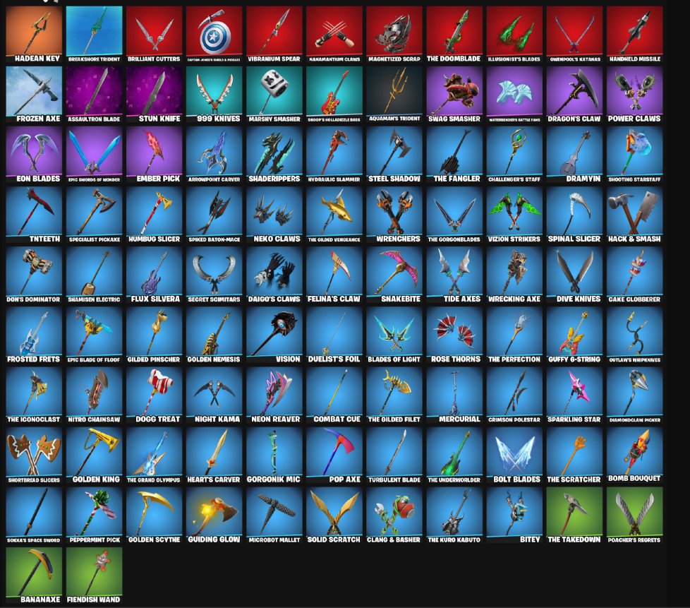 💖【72 SKINS】💖DEADPOOL🌟IRIS🌟HYBRID🔱GOLD MIDAS🌟GOLD BRUTUS🌟PETER GRIFFIN 🔱