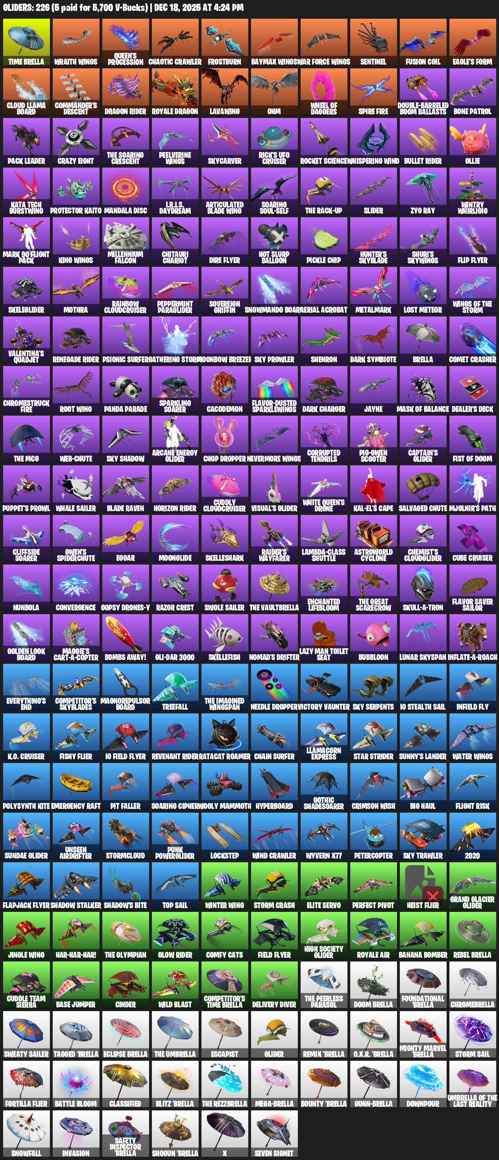 🎨 288 скинов | 🌟 Fortnite аккаунт