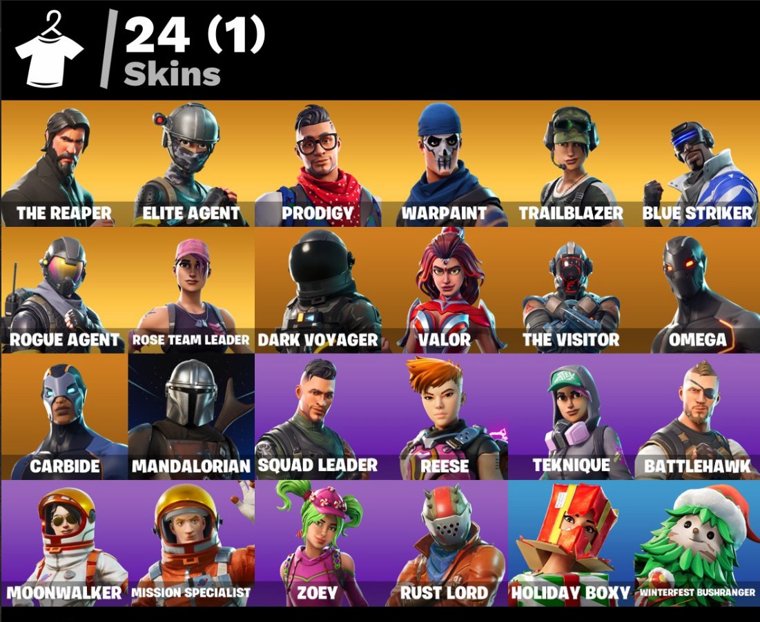 🎨 24 skins | 🌟 Fortnite account