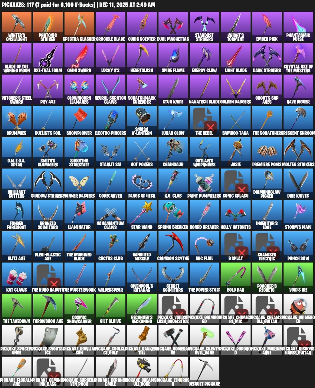 🎨 109 skins | 🌟 Fortnite account