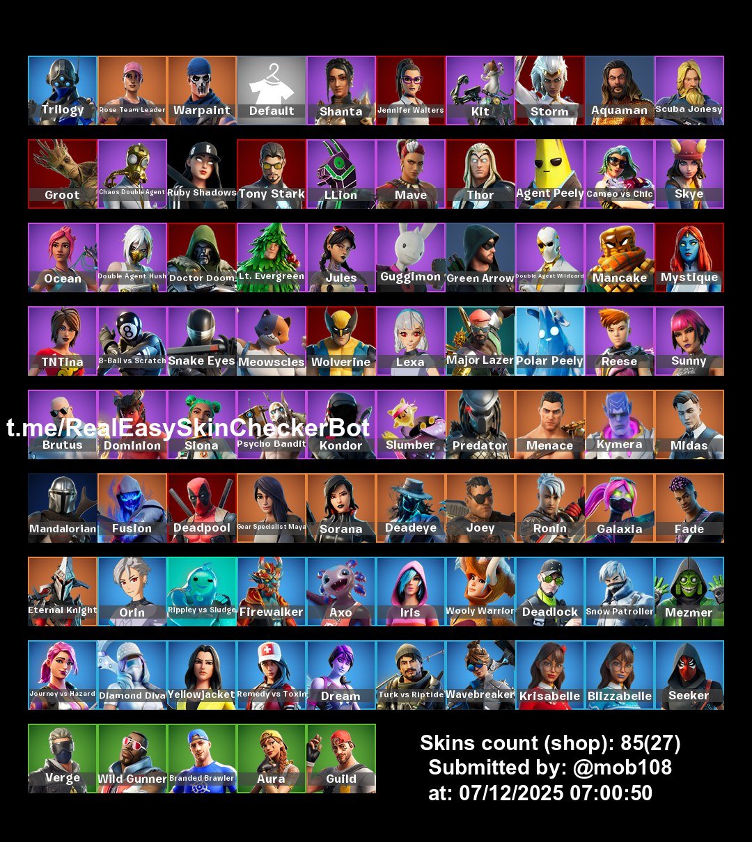 🎨 85 skins | 🌟 Fortnite account