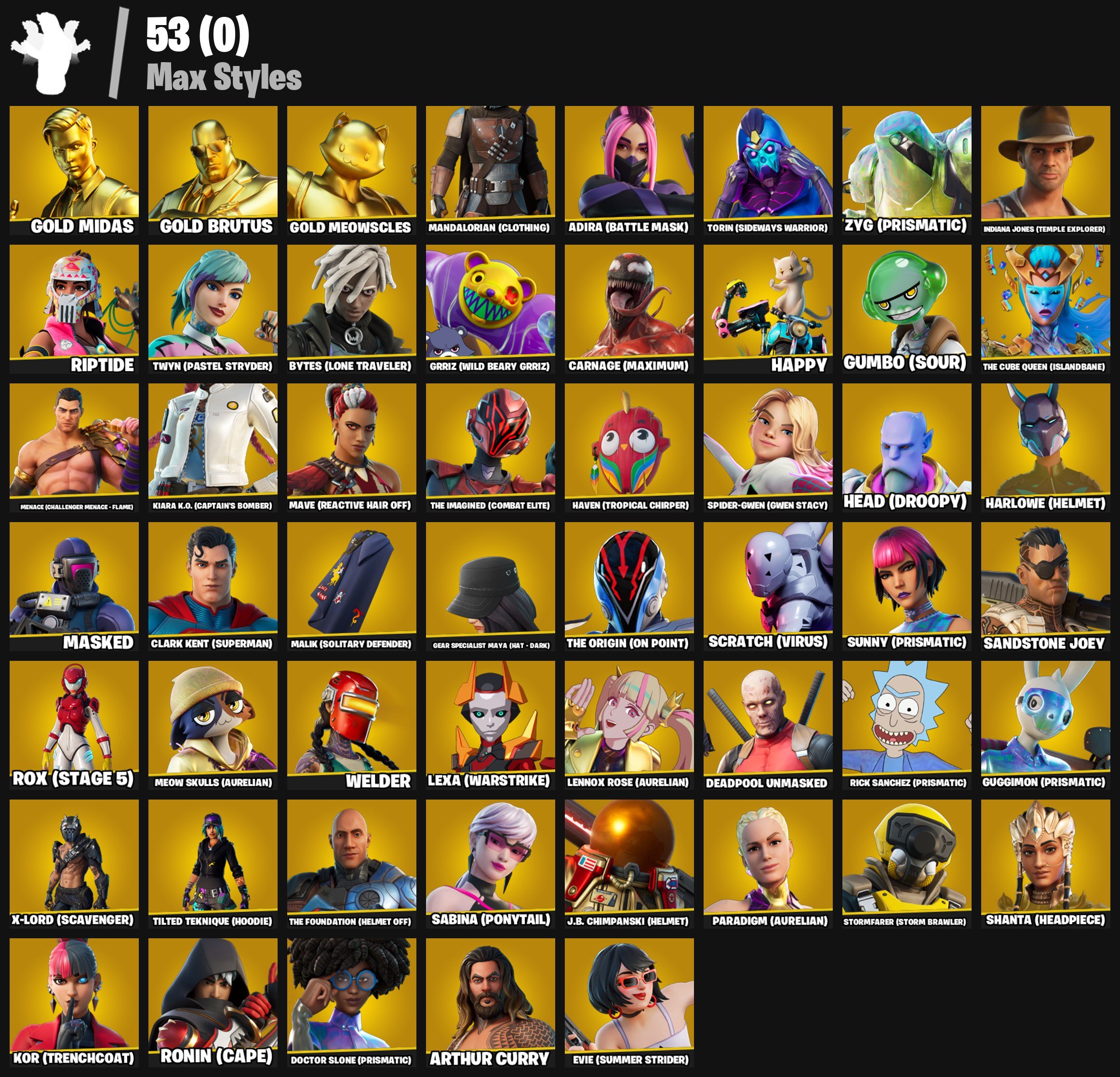 🎨 136 skins | 🌟 Fortnite account