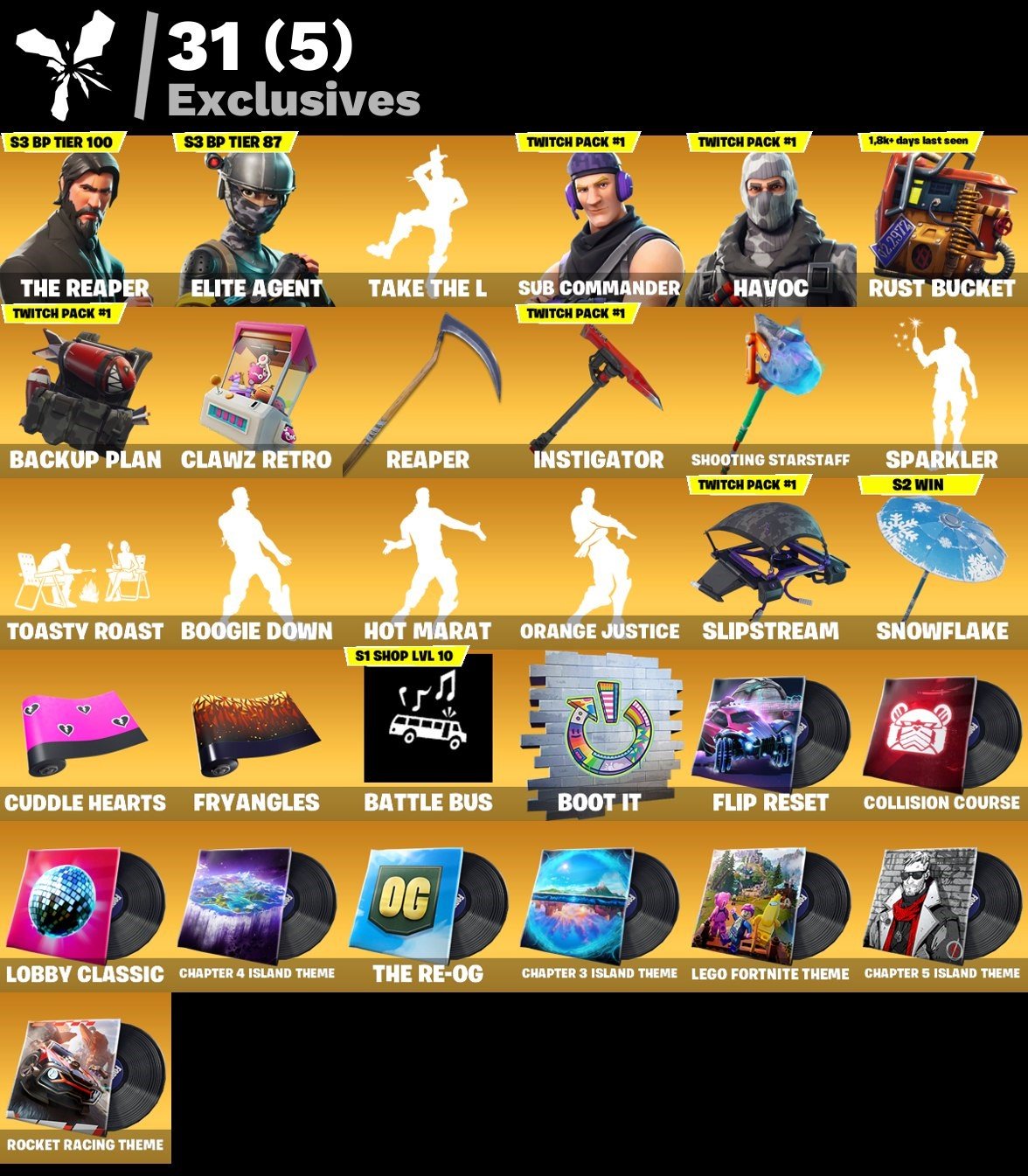 🎨 36 скінів | 🌟 Fortnite акаунт