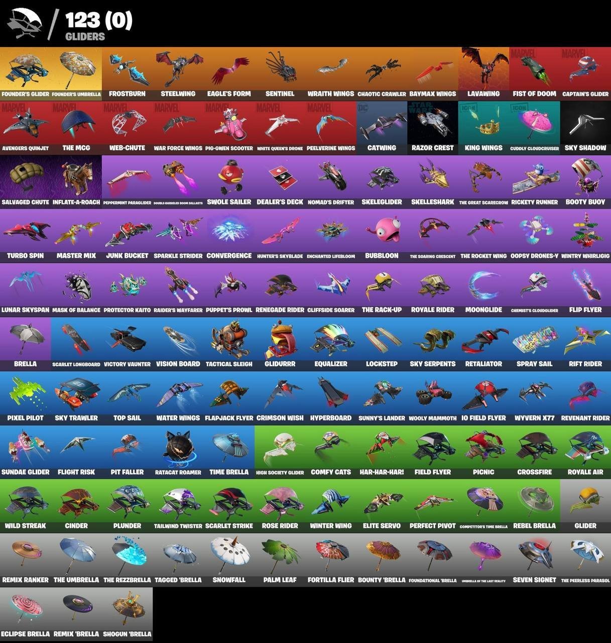 🎨 162 скина | 🌟 Fortnite аккаунт