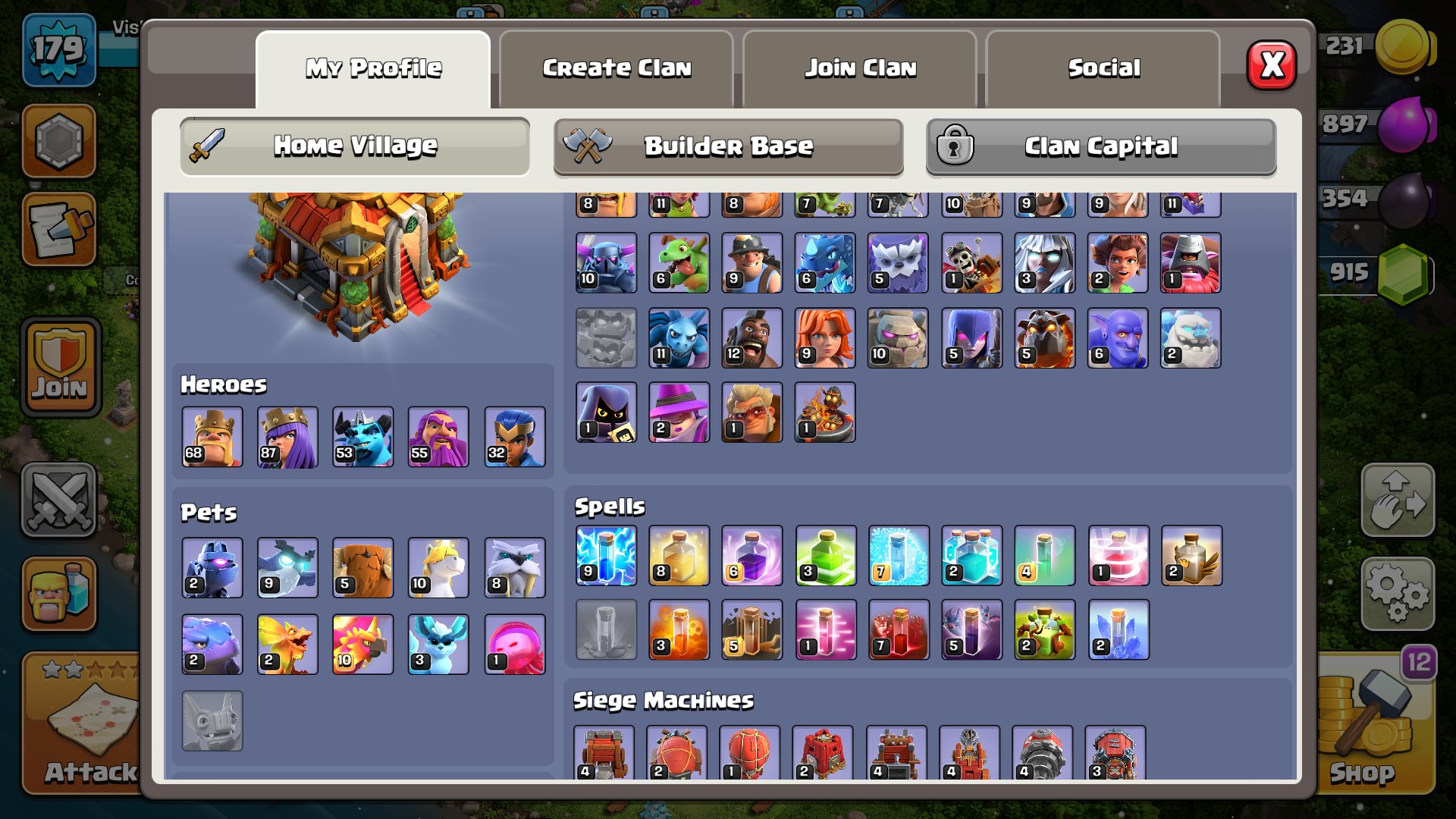 🏰 Clash of Clans акаунт | Ратуша 16 рівня | Рівень 175