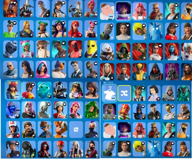 🎨 180 skins | 🌟 Fortnite account