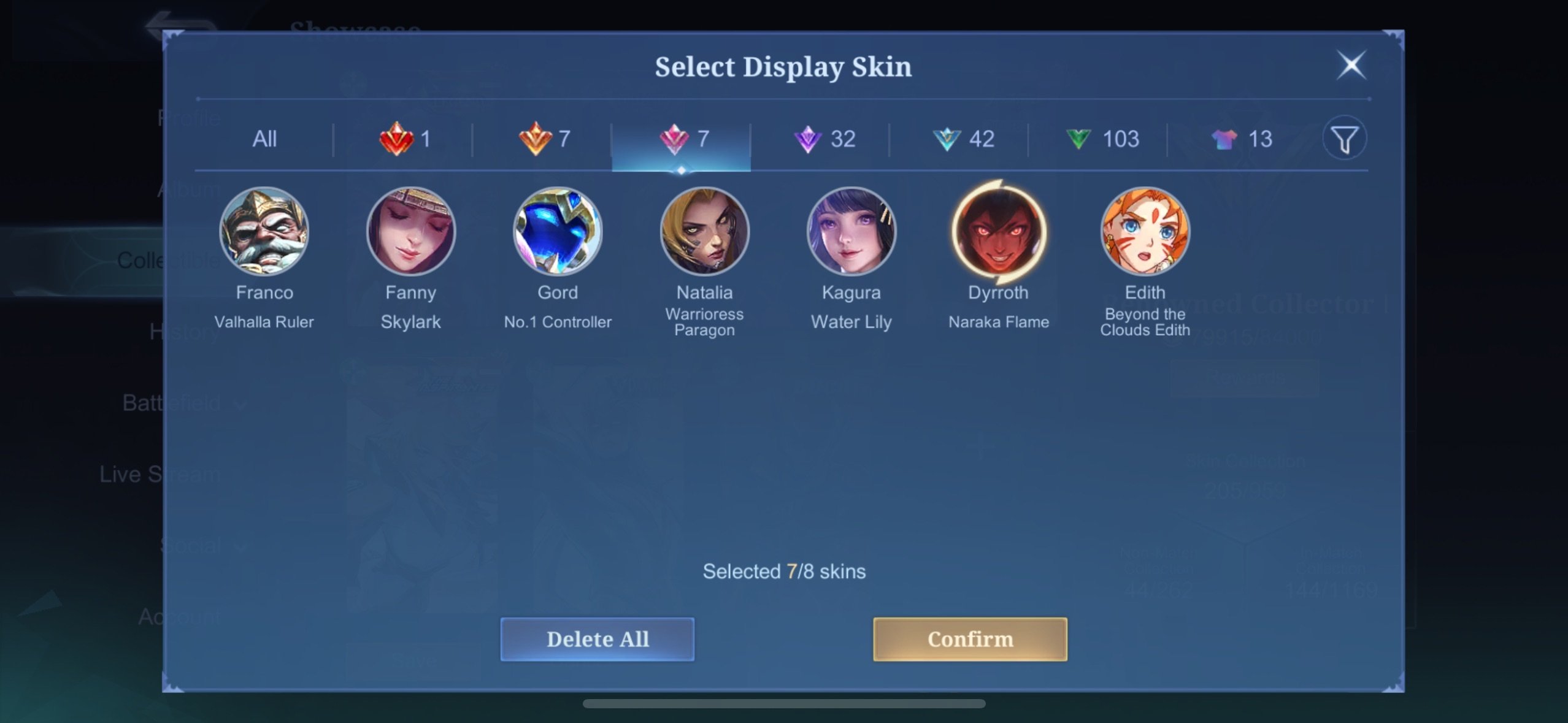 🎮 Mobile Legends account | Legend | 80 heroes | 205 skins