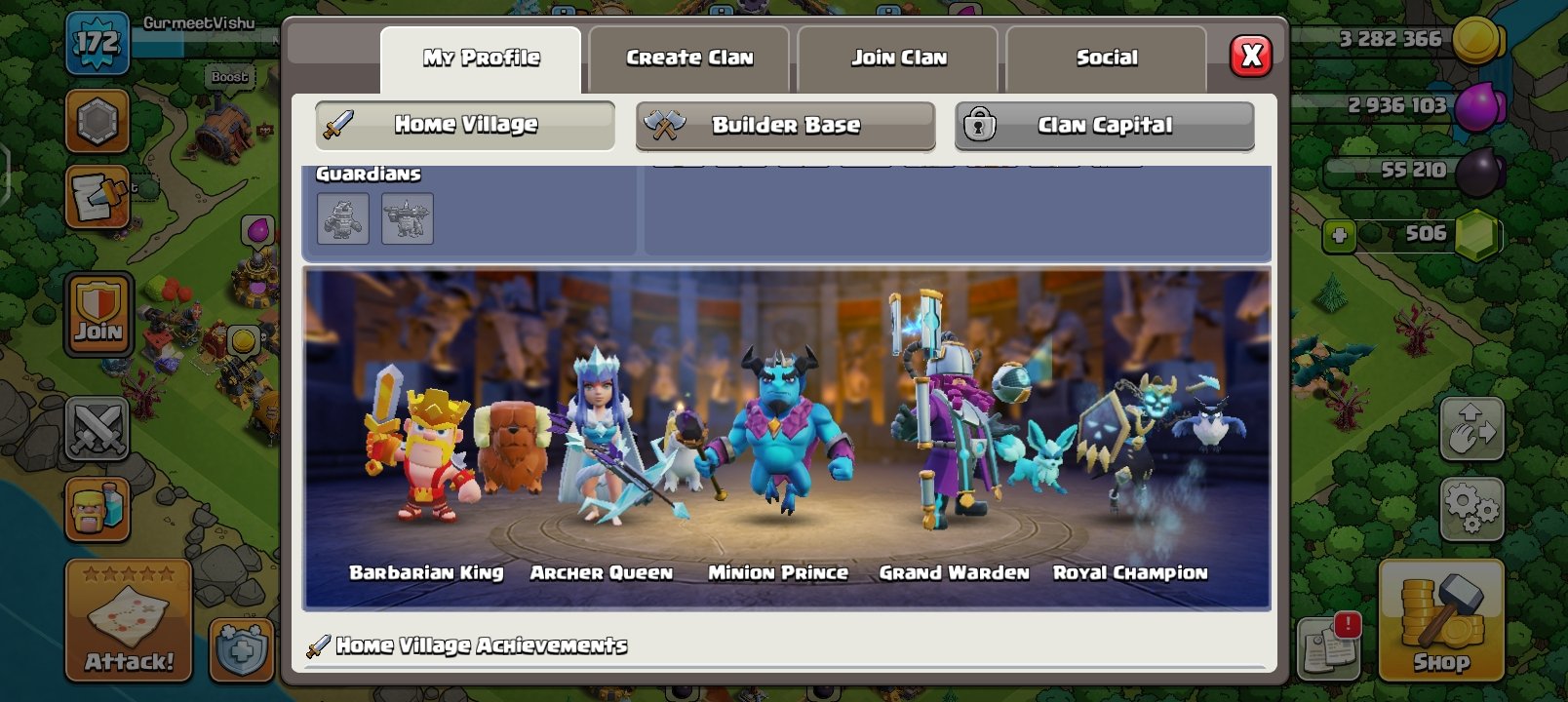 🏰 Clash of Clans акаунт | 16 ратуша | Рівень 175