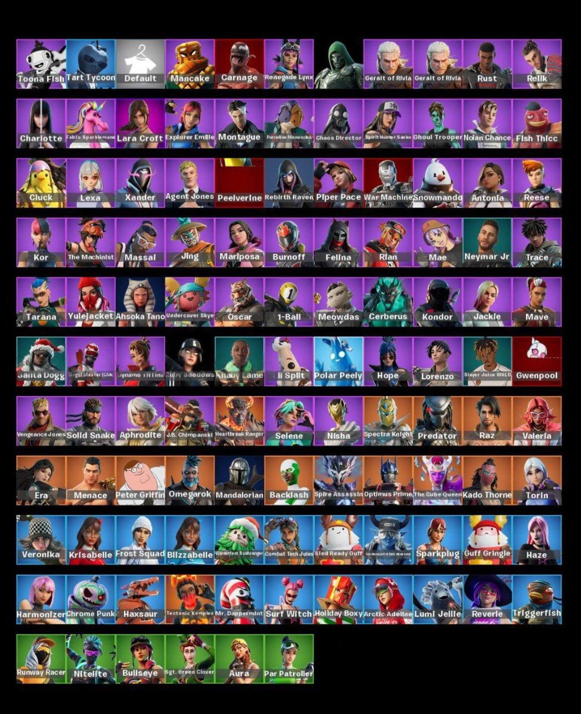 🎨 116 skins | 🌟 Fortnite account