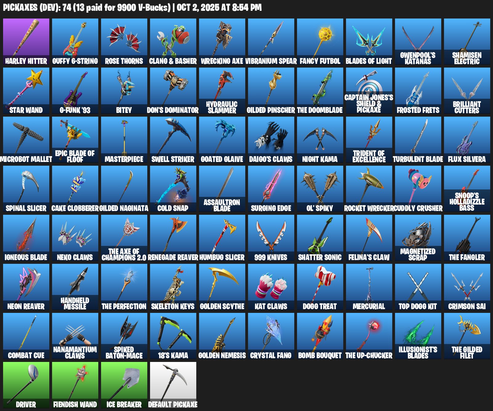 💢 59 skins | 🌟 Fortnite account