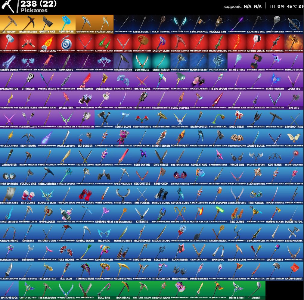 🎨 238 skins | 🌟 Fortnite account