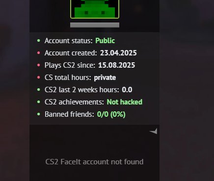 🏆 CS Prime | 🎯 Faceit LVL 5 | 🕒 3 hours — Ready for Ranked Matches