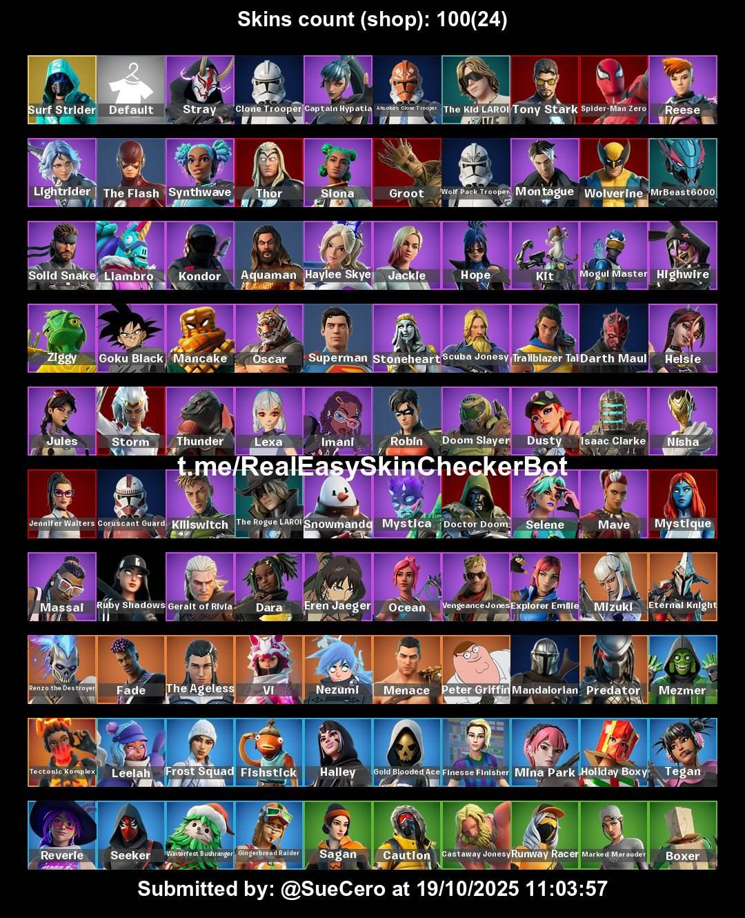 🎨 100 скінів | 🌟 Fortnite акаунт