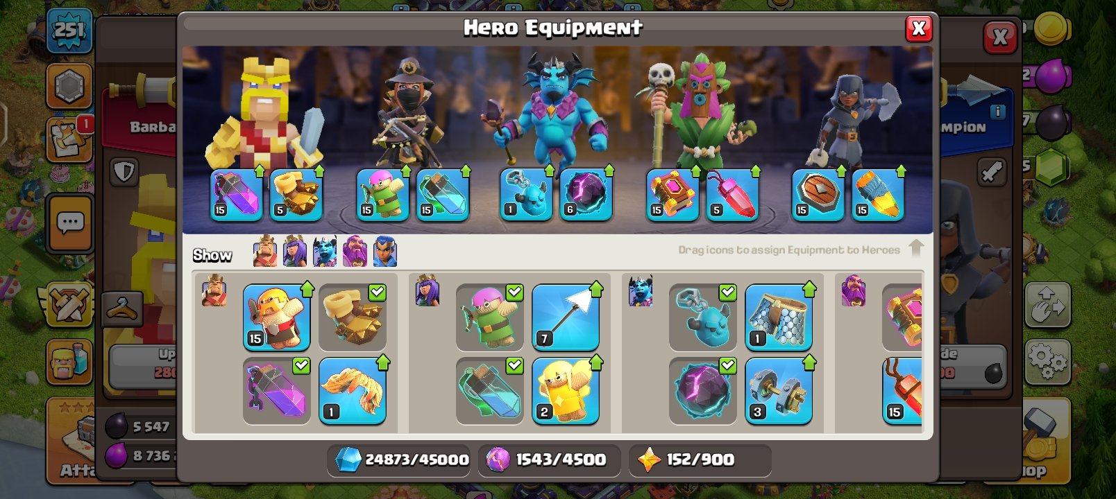 🏰 Clash of Clans акаунт | 15 ратуша | Рівень 250