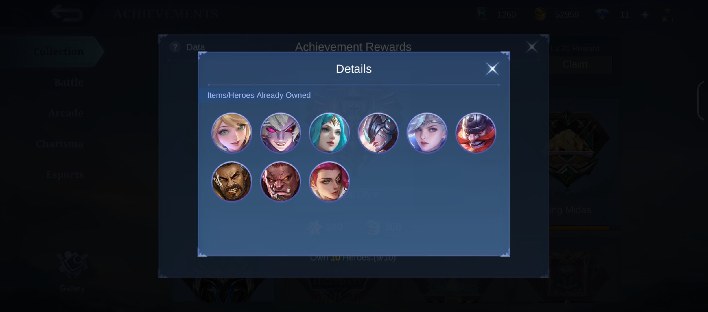 🎮 Mobile Legends акаунт | Воїн | 9 героїв | 7 облич