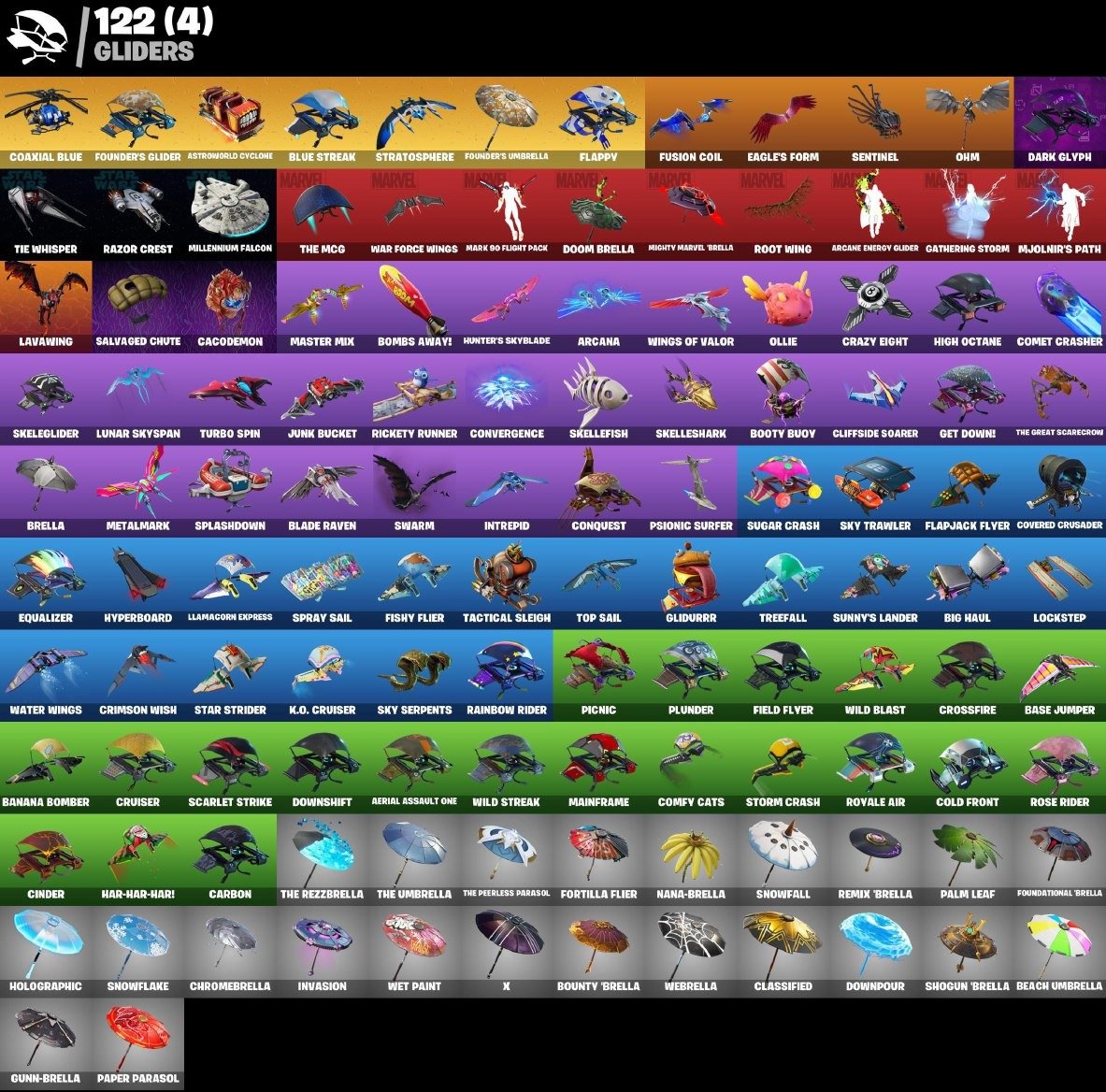 🎨 122 skins | 🌟 Fortnite account