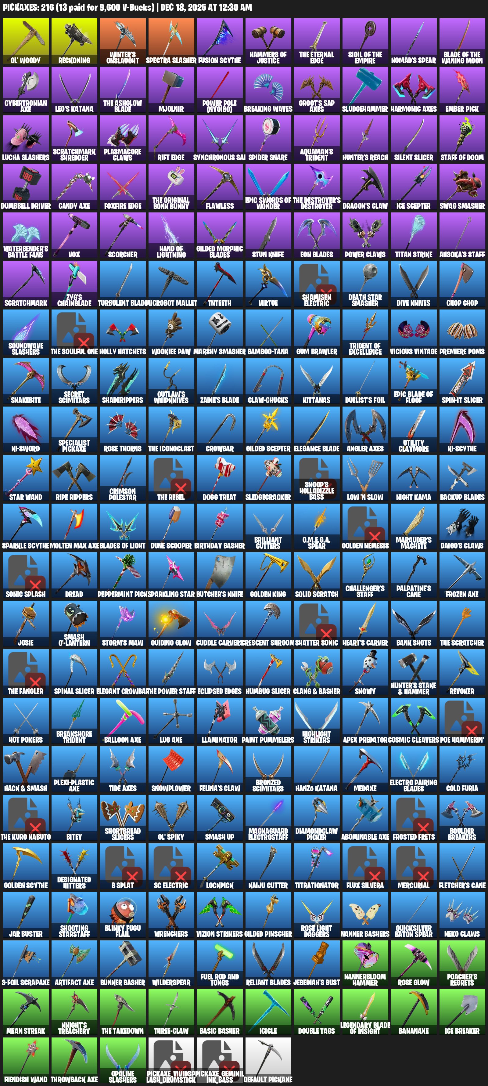 🎨 188 скинов | 🌟 Fortnite аккаунт